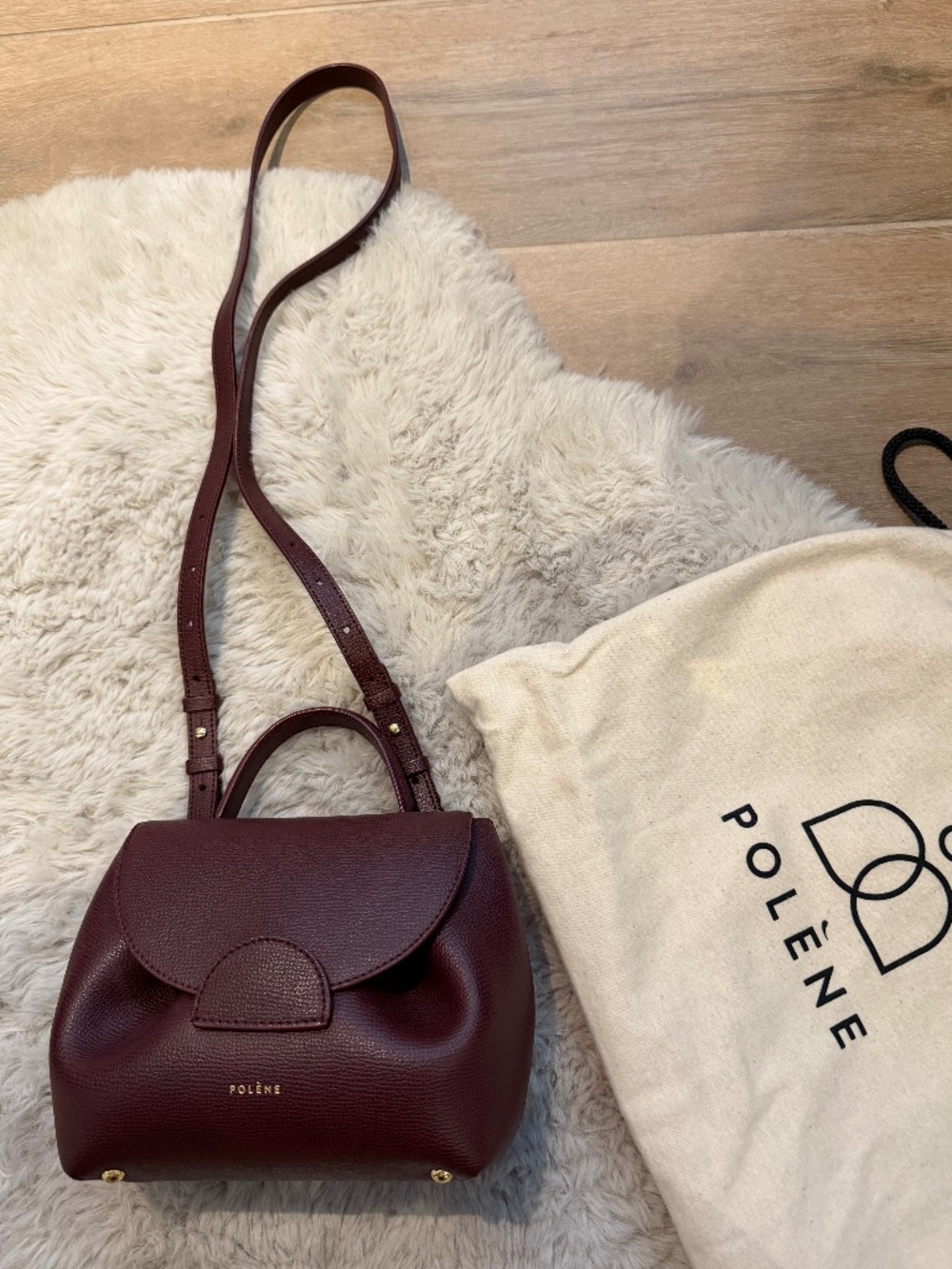 Polene Numero Un Nano in Burgundy